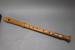 Fine Cased Tenor Recorder