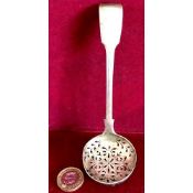 Antique solid silver sifting spoon