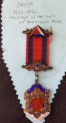 Silver The Order of the Sons of Temperance 1929 Medal
