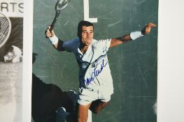 IVAN LENDL, JIMMY CONNORS & ARTHUR ASHE Original signatures.