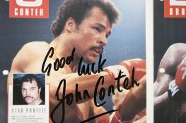 FRANK BRUNO, JOHN CONTEH & CHARLIE MAGRI Original signatures