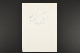 BOBBY MOORE Original signature.