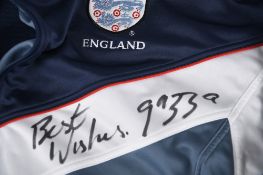 ENGLAND TRACKSUIT TOP Original signatures of Gazza & John Conteh