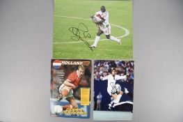 JOHAN CRUYFF (1947 - 2016) CLARENCE SEEDORF & DENNIS BERGKAMP