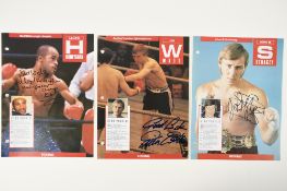 JOHN H STRACEY, JIM WATT & LLOYD HONEYGHAN Original signatures