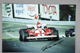 NIKI LAUDA Original signature on photo.