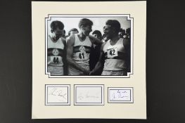 ROGER BANNISTER (1929 - 2018), CHRIS BRASHER (1928-2003) & CHRIS CHATAWAY (1931 - 2014)