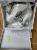 Ladies Silver Stiletto Shoes RRP £40 Grade A