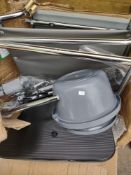 Folding wheeled commode RRP £100 Grade U