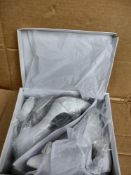 Ladies Silver Stiletto Shoes RRP £40 Grade A