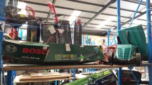 (R7J) 2x Bosch Items. 1x Rotak 32 R Lawn Mower. 1x 450W Hedge Trimmer AHS 60 16.