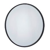 (R6G) Approx. 14 Items. To Inc 1x Native Black Frame Round Mirror (Dia. 80cm). 1x Synthetic Rattan G