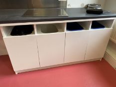 Recycling bin cupboards with 4 Bins.