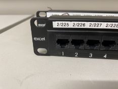 2 x Excel 24 way Ethernet Cat5e patch bay. 19