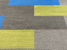 65 x Dark grey rectangular carpet tiles