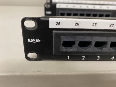 3 x Excel 24 way Ethernet Cat6 patch bay. 19