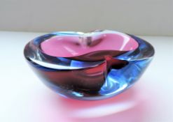 Vintage Murano Flavio Poli Seguso Glass Bowl 12cm wide