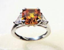 Sterling Silver Citrine Ring