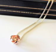 Sterling Silver Gemstone Pendant Necklace