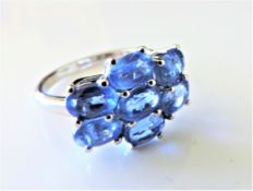 Sterling Silver 2.88 carat Tanzanite Ring