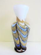 Vintage Carlo Moretti Opaline Florence Vase Circa 1970's 36cm Tall