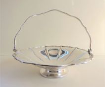 Mappin & Webb Silver Plate Swing Handled Basket