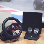 (R15A) 2x Numskull Racing Wheels And Pedals For PS4 PS3 Xbox And PC.