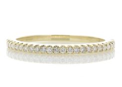 9k Yellow Gold Diamond Half Eternity Ring 0.25 Carats