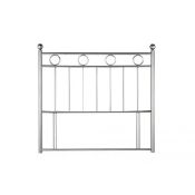 London Silver Chrome Metal Headboard - Single 3 foot,
