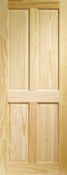 XL Joinery Edwardian 4 Panel Internal Vertical Grain Pine Door 78