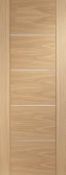 INTERNAL OAK PRE-FINISHED PORTICI 1981 x 838 x 35mm has light damage
