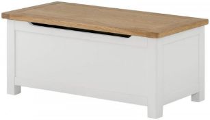 Portland White Painted Blanket Box
