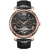 Samuel Joseph Limited Edition Rose & Black Automatic Designer Men's Watch - Free Delivery