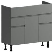 Wharfe grey vanity unit 850mm RRP £255 (N-FLGr85)