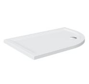 1200 x 700 x 40mm Right Hand Large Slimline Stone resin Quadrant Shower Tray