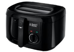(R8B) 2x Items. 1x Russell Hobbs Food Collection Deep Fryer Black. 1x Russell Hobbs Turbo Lite