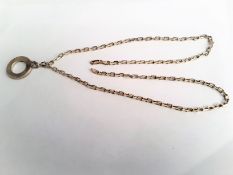 Vintage Italian Gold Plated Silver Pendant And Chain