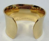 Calvin Klein Cuff Style Bracelet/Bangle Withpitted Design