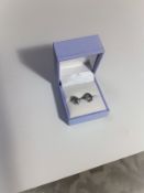 Silver Diamond Wishbone Earrings
