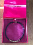Butler & Wilson Black Corded Choker Necklace