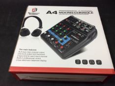 Secondary Element Professional 4-Channel Mixing Console Model A4