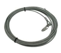 8 X 8mm X 15Mtr Galvanised Hand Winch Cable With Hook (Not For Lifting) (Hwc8)