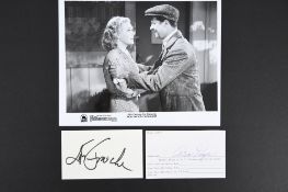 ALICE FAYE & DON AMECHE Original signatures
