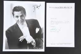 DESI ARNAZ Original signature