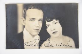 FRED ASTAIRE & SISTER ADELE ASTAIRE Original signatures