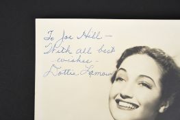 DOROTHY LAMOUR Original signature
