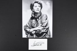 JOAN FONTAINE Original signature