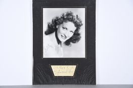 MAUREEN O'HARA Original signature