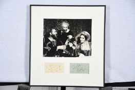 ELIZABETH TAYLOR & RICHARD BURTON Original signatures