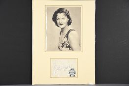 GRACIE FIELDS Original signature